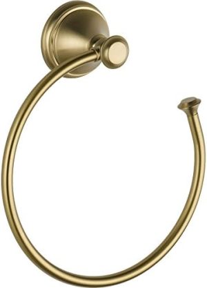 Baderomsutstyr |  Delta Faucet 79746-Cz Cassidy Veggmontert Håndkleholder i Champagne Bronze, Baderomsutstyr Baderomsutstyr Baderomsutstyr