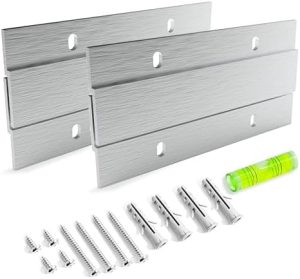 Bildeopphengingsutstyr |  Fransk Klips Bildeoppheng – 4 Tommer 2 Par – Aluminium Z Oppheng Interlocking Veggmonteringsbrakett Utstyrskit Z Klips For Opphenging Av Veggmalerier, Speil, Paneler, Kunstverk, Skap, Tavler Bildeopphengingsutstyr Bildeopphengingsutstyr