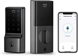 Dørbeslag og låser |  Smart Lock C210, Nøkkelfri Dørlås, Innebygd Wifi Dødbolt, Smart Dørlås, Ingen Bro Kreves, Enkel Installasjon, Berøringsskjerm Tastatur, App Fjernkontroll, 4 AA Batterier Inkludert Dørbeslag og låser Dørbeslag og låser