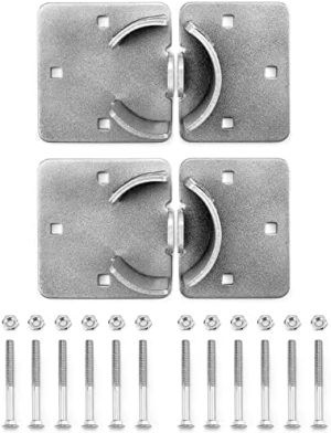 Hengelåser og hasper |  Tungt Pucklås og Hasp, 2-pakning Høysikkerhets Stål Skjult Hake Låser Med Nøkler For Lastebiler, Porter, Varebiler Og Salgsautomater Hengelåser og hasper Hengelåser og hasper