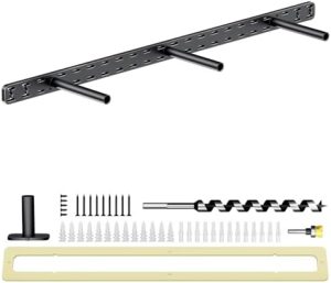 Hyllestøtter og -fester |  1 stk. Flytende hylleutstyr, kraftige skjulte hyllebraketter for støtte, veggmonterte usynlige flytende hyller med jig (86 cm x 15 cm x 3,8 cm) Hyllestøtter og -fester Hyllestøtter og -fester