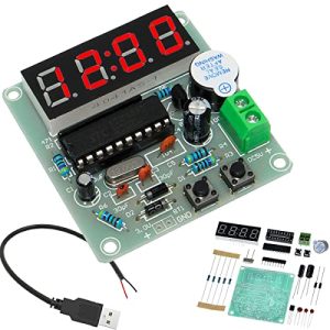 Klokkeutstyr |  4 Bits Digital Elektronisk Klokke DIY Sett MCU Digital Klokke PCB Loddepraksis Brett Klokke Deler Komponenter For Læreplan Praksis Sveisepraksis Klokkeutstyr Klokkeutstyr