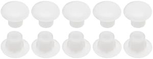 Maskinvarekontakter |  5Mm X 8Mm X 6Mm (Dia. X Kap Dia. X H) Skruehullplugger – 50 Pakke – Bra for Møbler, Skap og Garderobe – Plastfester Hullkapsler – Hvit Maskinvare Maskinvarekontakter