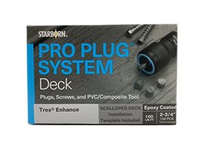 Maskinvarekontakter |  Pro Plug System Pxdc634S275 for Trex Rocky Harbor terrasse 1 lin ft med epoksy skruer og Pro Plug verktøy Maskinvare Maskinvarekontakter