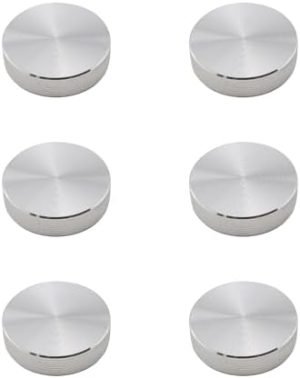 Møbelbeslag |  6 stk glassbord aluminiumsskive M6 gjenge 3 mm sølv hardware-adapter for kaffebord, utstillingsskap, egnet for spisebord, kontorpult, marmorbord møbeltilkobling Maskinvare Møbelbeslag