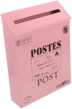 Postkasser og tilbehør |  Retro Tin Postkasse Postkasser For Utendørs Veggmonterte Postkasser Hengende Brevorganisator Veggpostkasse Hjempostkasse Utendørs Retro Stil Postkasse Vegghengende Kontor Jern Metall Maskinvare Postkasser og tilbehør