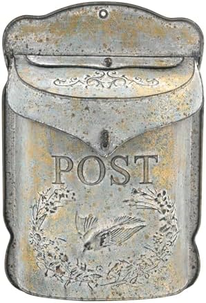 Postkasser og tilbehør |  Vintage Postkasse Veggmonterte Postkasser For Utebruk Postkasser/Veggmontert Ute Antikk Stil Nostalgisk Sjarm Hjemmedekor Metallpostkasse Hageblomster Mønster Dekor Maskinvare Postkasser og tilbehør