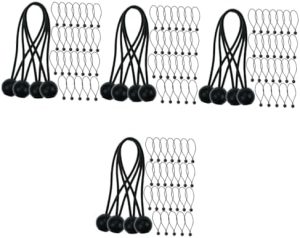 Presenninger og festemidler |  120 stk elastisk tau til telt, presenninger, tau til telt, bungee-kord, bungee-ball, tilbehør til markiser, festemidler for presenninger, bungee-kord mini, små bungee-kord, plast. Maskinvare Presenninger og festemidler