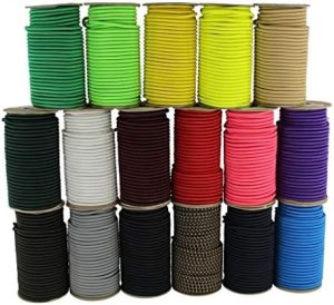 Presenninger og festemidler |  Marine Grade Bungee Snor – 100% Elastisk Snor, Dacron Polyester Bungee Støtdempersnor for DIY, Festing, Kommersiell Bruk | 3/16″ X 100 Ft, Svart Maskinvare Presenninger og festemidler