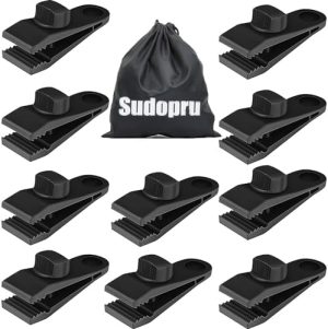 Presenninger og festemidler |  Tarp Klemmer Tung Duty Låsegrep, 10 Pcs Tarp Klemmer, Bassengtrekk Klemmer, Shark Teltfester Holder For Camping, Markiser, Biltrekk, Bassengtrekk, Båtrekk (10 Klemmer + 1 Pose) Maskinvare Presenninger og festemidler