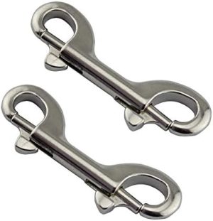 Snaps |  2-Pack 316 Rustfritt Stål Dobbel End Bolt Snap Krok 4” Dobbel End Bolt Snap Kroker Scuba Dykkeklipp Marin Kvalitet For Vannbøtte/Hundesele/Kjæledyrmatbøtte & Hengekøye/Hesteutstyr Og Mer Maskinvare Snaps