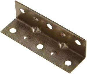 Støtter og bjelkelagsholdere |  Hillman Hardware Essentials 85375 Sink- og gulldikromat innvendig hjørnebeslag 2-1/2″ x 3/4″ 4-pakning Maskinvare Støtter og bjelkelagsholdere