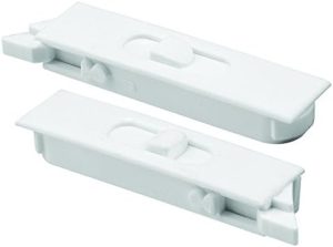 Vindu Hardware |  F 2749 Tilt Latch Par, Hvit Plastkonstruksjon, Fjærbelastet, Snap-In (1 Par) Maskinvare Vindu Hardware